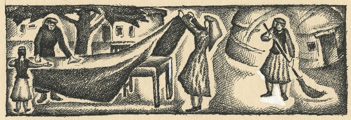 Меженинов Михаил Алексеевич. Лот из шести книжных иллюстраций 